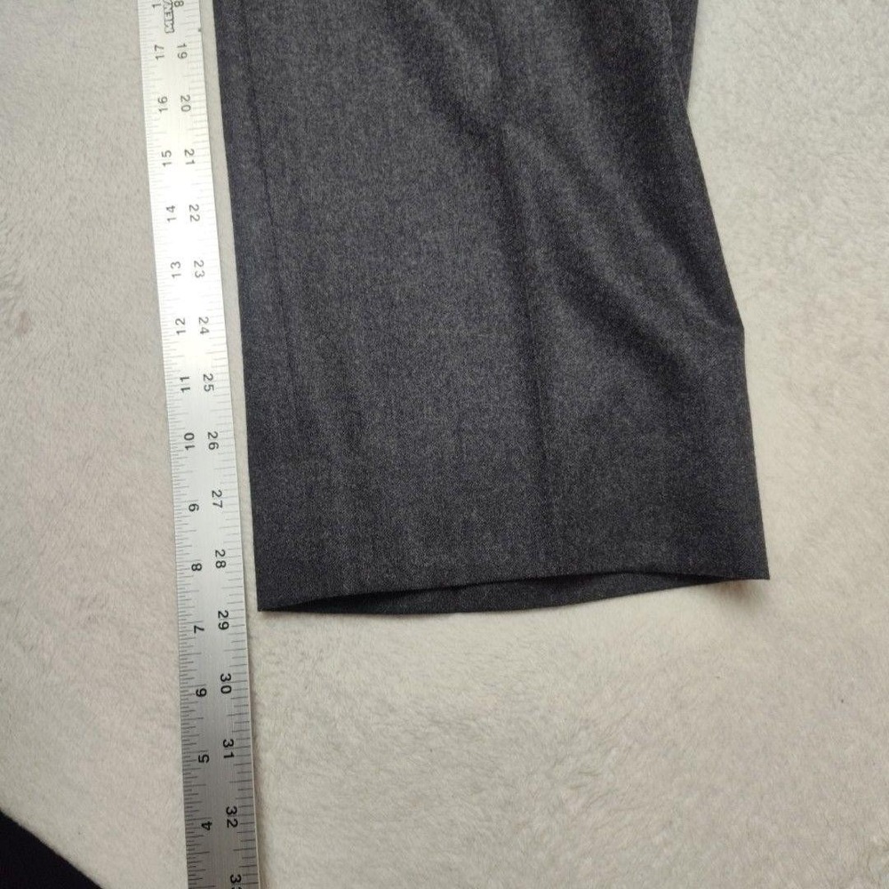 Caruso Pants Mens 36x29 Gray Wool Flannel Flat Front Superfine 120s Italy Suit - Picture 12 of 15